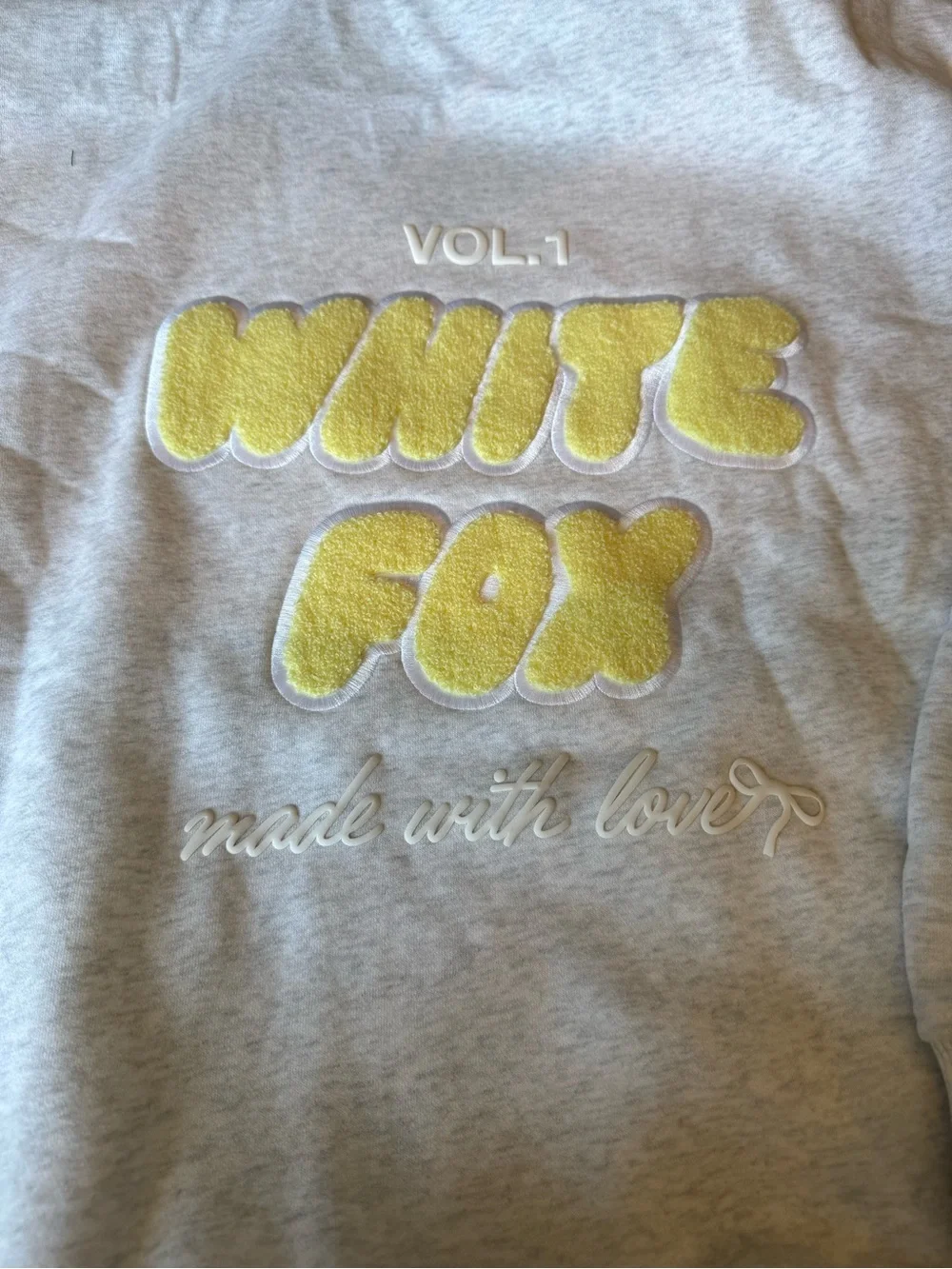 White Fox Vol. 1 Oversized Hoodie Grey Marle - Picture 2 of 11